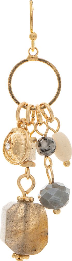 Rain Jewlery Gold Labradorite Beaded Jumble Earring-E4655GY