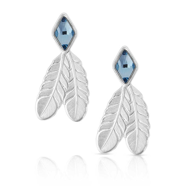 Montana Silversmiths Sweet Memories Feather Earrings ER5138