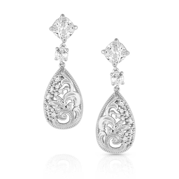 Montana Silversmiths Moonlight Garden Crystal Earrings ER5306