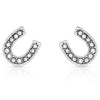 Montana Silversmiths Crystal Clear Stuck on Luck Post Earrings ER808