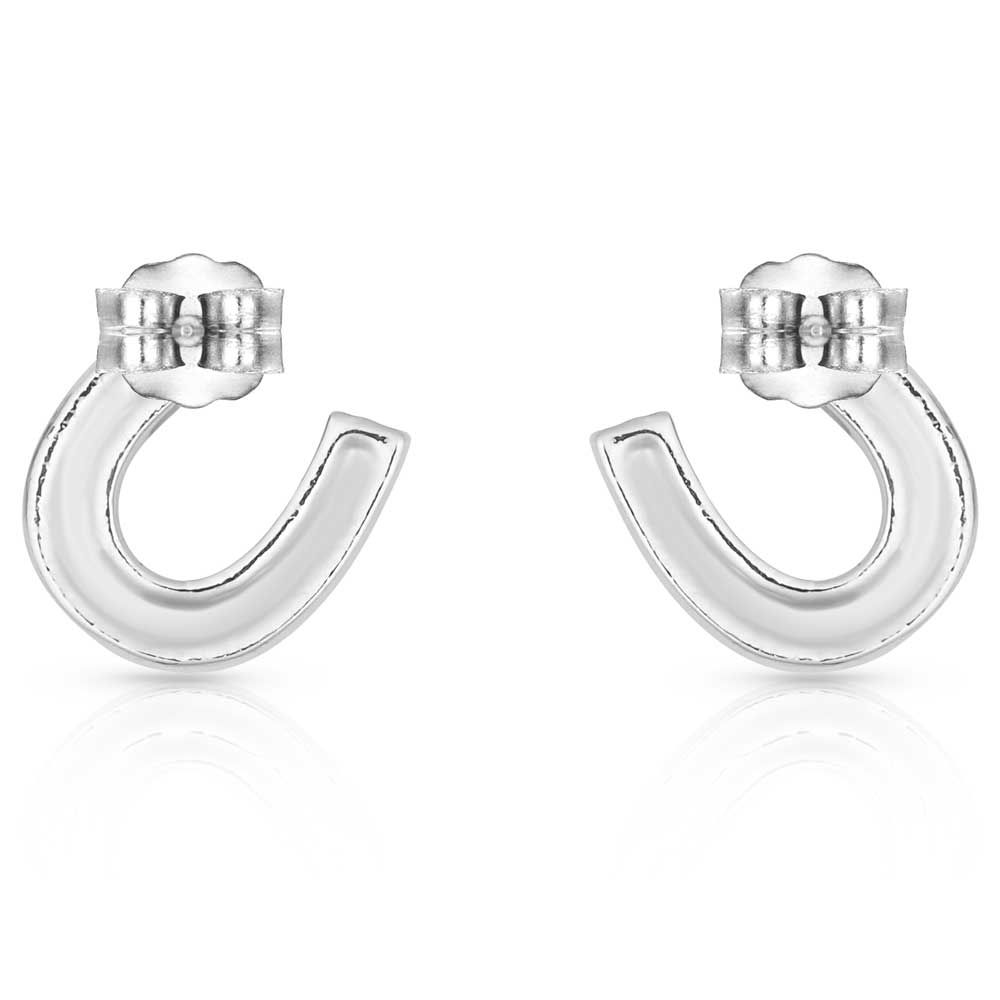 Montana Silversmiths Crystal Clear Stuck on Luck Post Earrings ER808