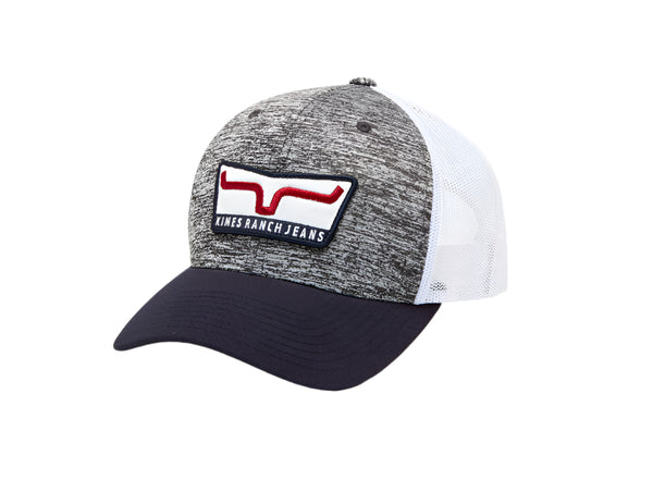 Kimes Ranch Extra Crunchy Trucker Ball Cap Grey Heather