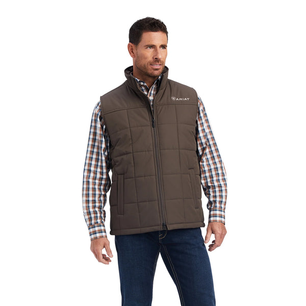 Ariat Men's Crius Banyan Bark Brown Insulated Vest-10041518