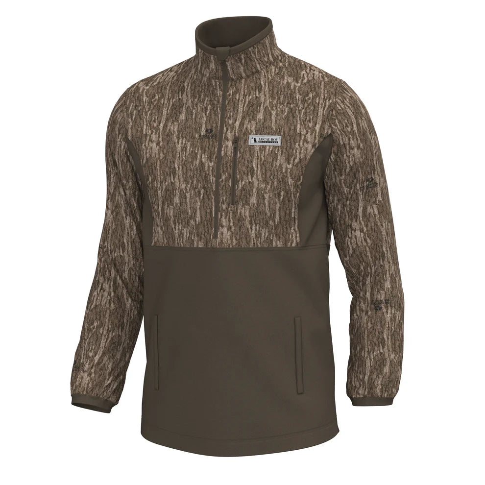 Local Boy Men's Fielder Quarter-Zip Pullover - Bottomland - L1300036-BLD