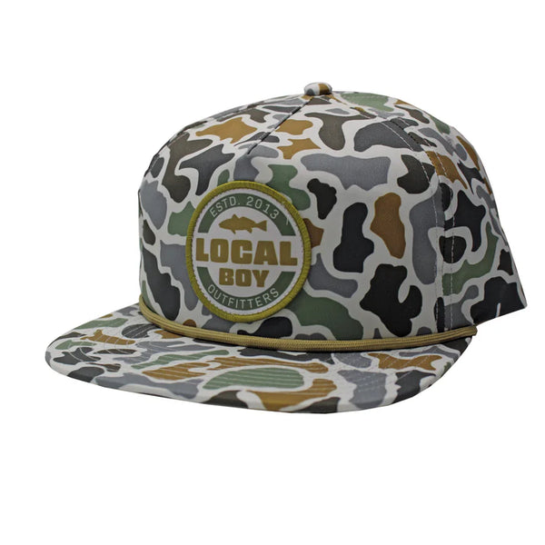 Local Boy Classic Red Low Profile Rope Hat - Localflage Bluff - L3000398-LCB