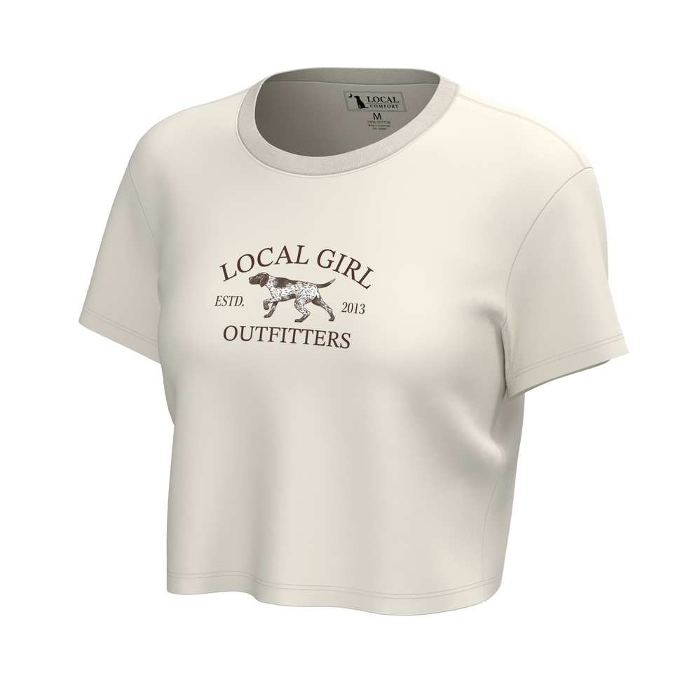 Local Girl Spotter Arch Graphic Crop T-Shirt - Spotter Arch - L5110014-IVY