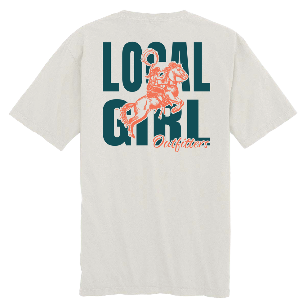 Local Girl Giddy Up T-Shirt - Silver - L5100116-SIL