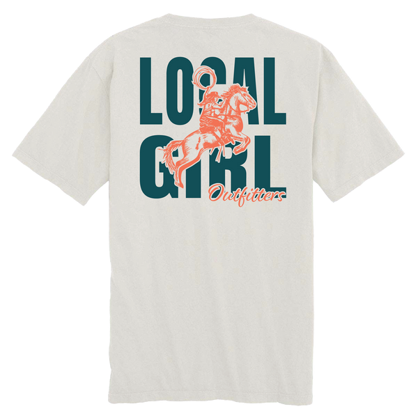 Local Girl Giddy Up T-Shirt - Silver - L5100116-SIL
