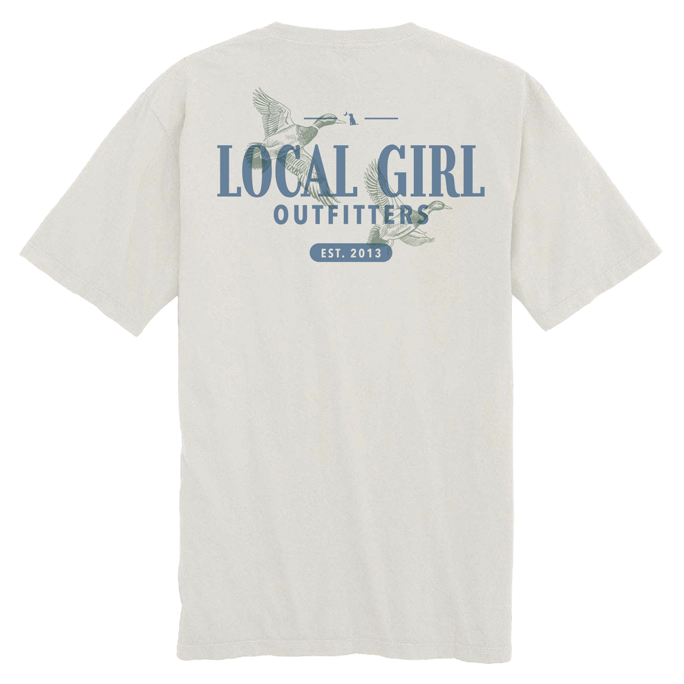 Local Girl Lucky Ducks T-Shirt - Silver - L5100110-SIL