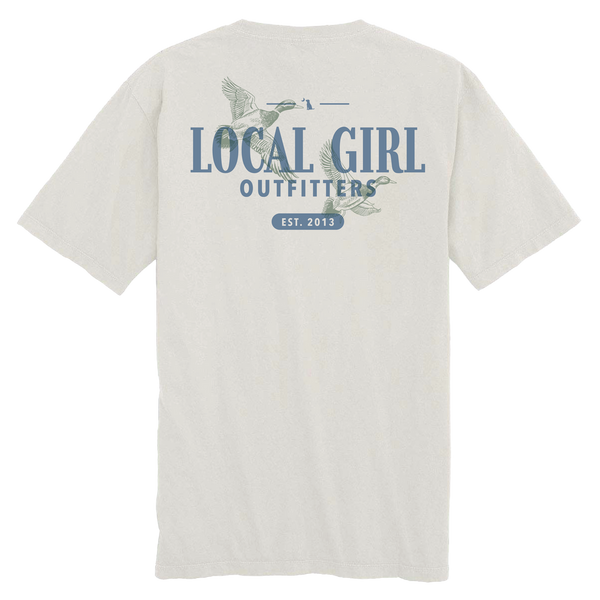 Local Girl Lucky Ducks T-Shirt - Silver - L5100110-SIL