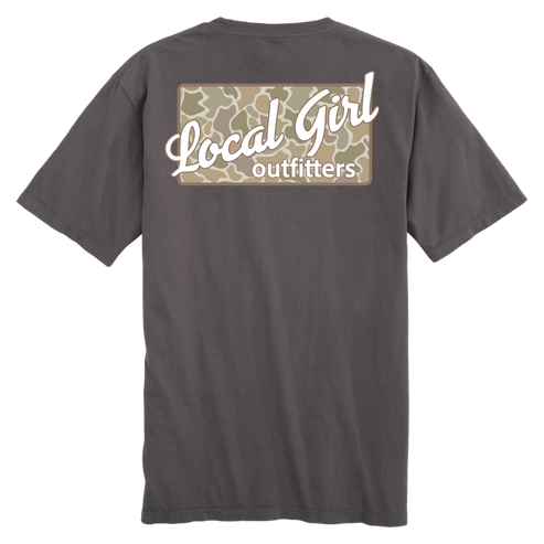 Local Girl Forest Desert Plate T-Shirt - Gray - L5100100-GRY