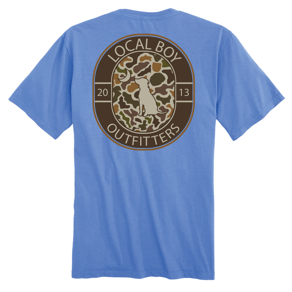 Local Boy Vintage Crest T-Shirt - Marina - L1000519-MAR
