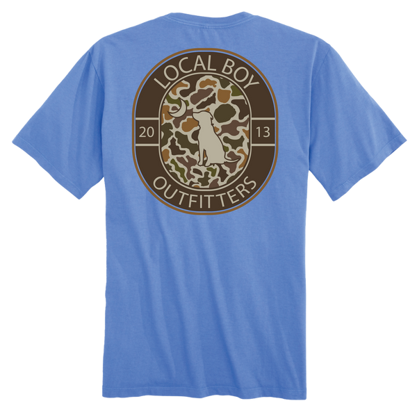 Local Boy Vintage Crest T-Shirt - Marina - L1000519-MAR