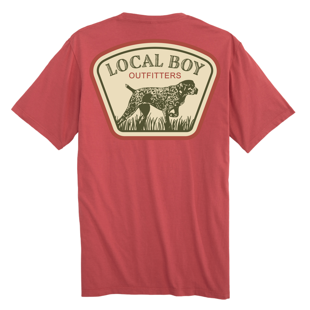 Local Boy GSP Badge T-Shirt - Brick - L1000799-BRC