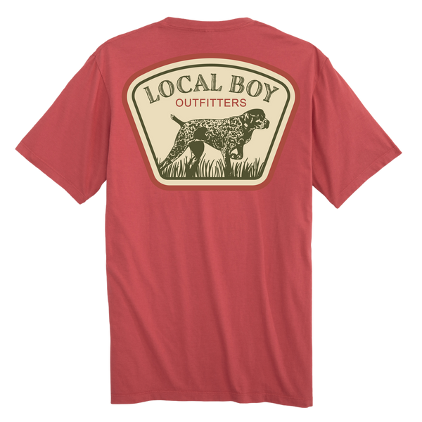 Local Boy GSP Badge T-Shirt - Brick - L1000799-BRC