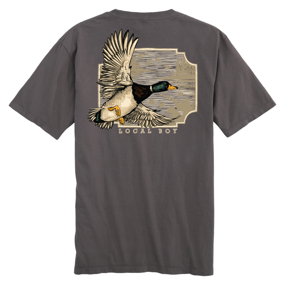 Local Boy Greenhead Flight T-Shirt - Gray - L1000653-GRY