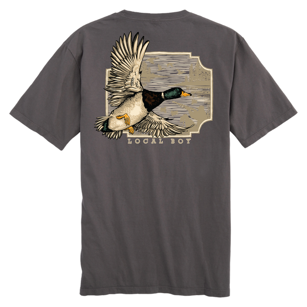 Local Boy Greenhead Flight T-Shirt - Gray - L1000653-GRY