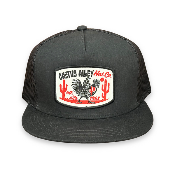Cactus Alley Hat Co. "Featha Steppa" Black Ball Cap