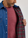 Men's Wrangler Flannel Lined Work Denim Shirt - 112367727