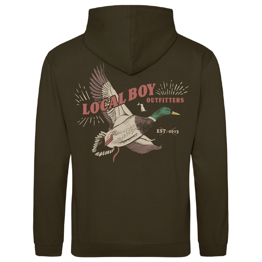 Local Boy Brushwood Hoodie Mallard Blast - Olive Green - L1310063-OLGR