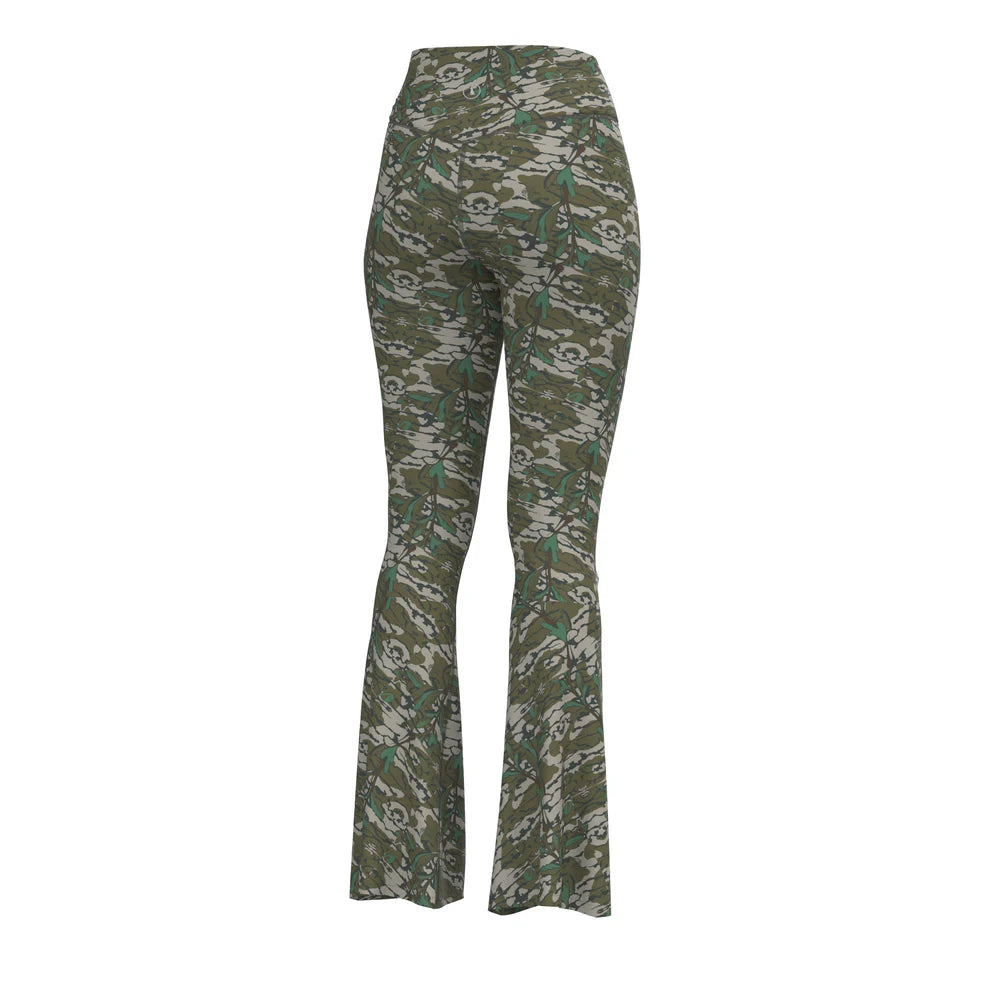 Local Girl Outfitters Flare Leggings - Green Leaf - L5160004-GNL