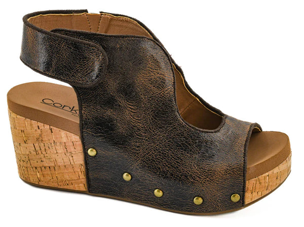 Corkys Ladies Frisky Expresso Crinkle - 41-0356-ECRK-Q