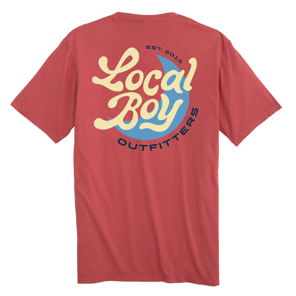 Local Boy Outfitters Groovy Moon Tee - Brick - L1000625-BRC
