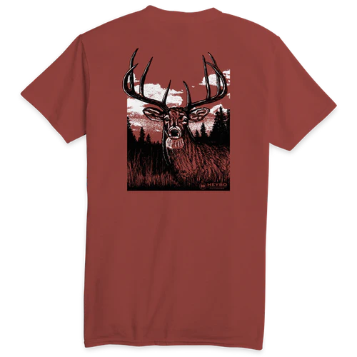 Heybo 8 Point Buck Short Sleeve T-Shirt HEY1734
