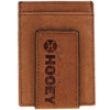 Hooey "Monterey" Money Clip Brown with Aztec Embossed Print HMC021-TNBR