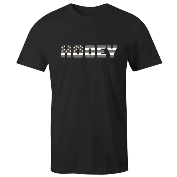Hooey Men's "Partriot" Black Short Sleeve T-Shirt HT1544BK