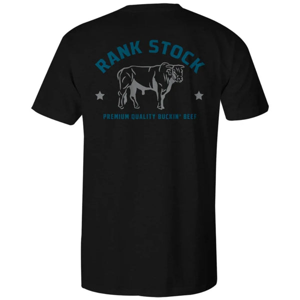 Hooey Men's Charbray Black Rank Stock Logo T-shirt - HT1684BK