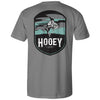 Hooey "Cheyenne" Grey with Turquoise, Grey & White Logo T-Shirt HT1688GY