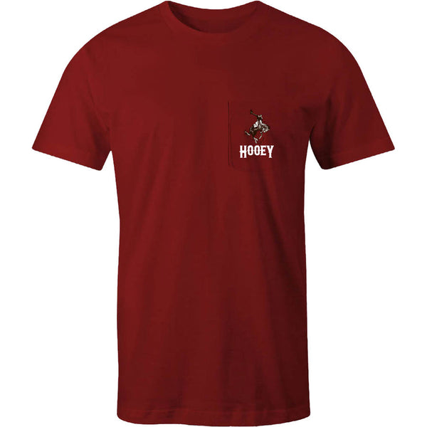 Hooey Men's Cheyenne Scarlet Pocket T-Shirt HT1688SC