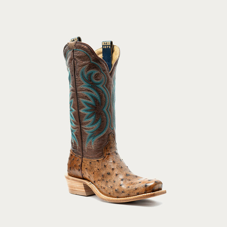 Hyer Ladies Colby Brown Ostrich Boot HW42027