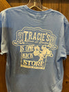 Tracie's Boots & Buckles Short Sleeve Carolina Blue T Shirt