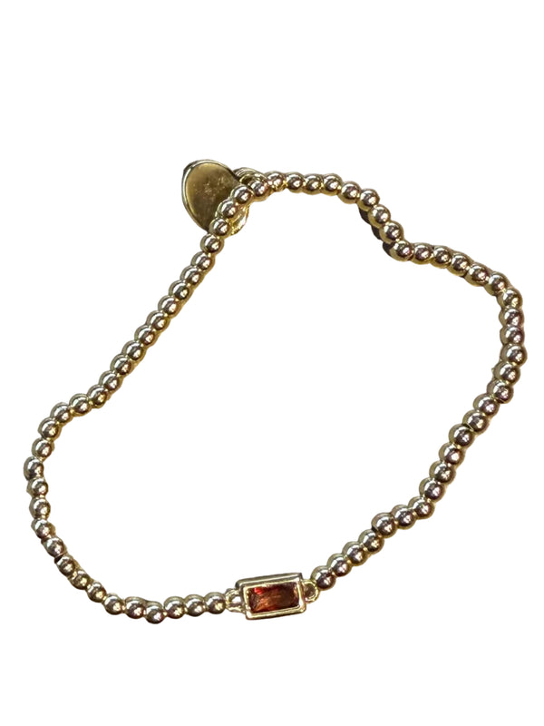 Alex Carol Stacker Gold January Birthstone Bracelet