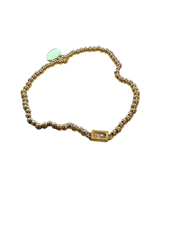 Alex Carol Stacker Gold April Birthstone Bracelet