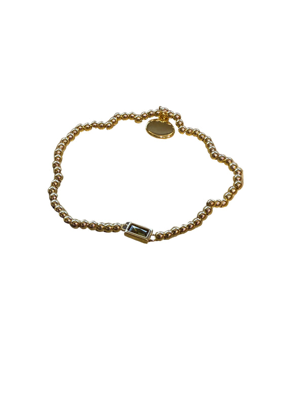 Alex Carol Stacker Gold August Birthstone Bracelet