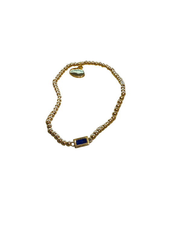 Alex Carol Stacker Gold September Birthstone Bracelet