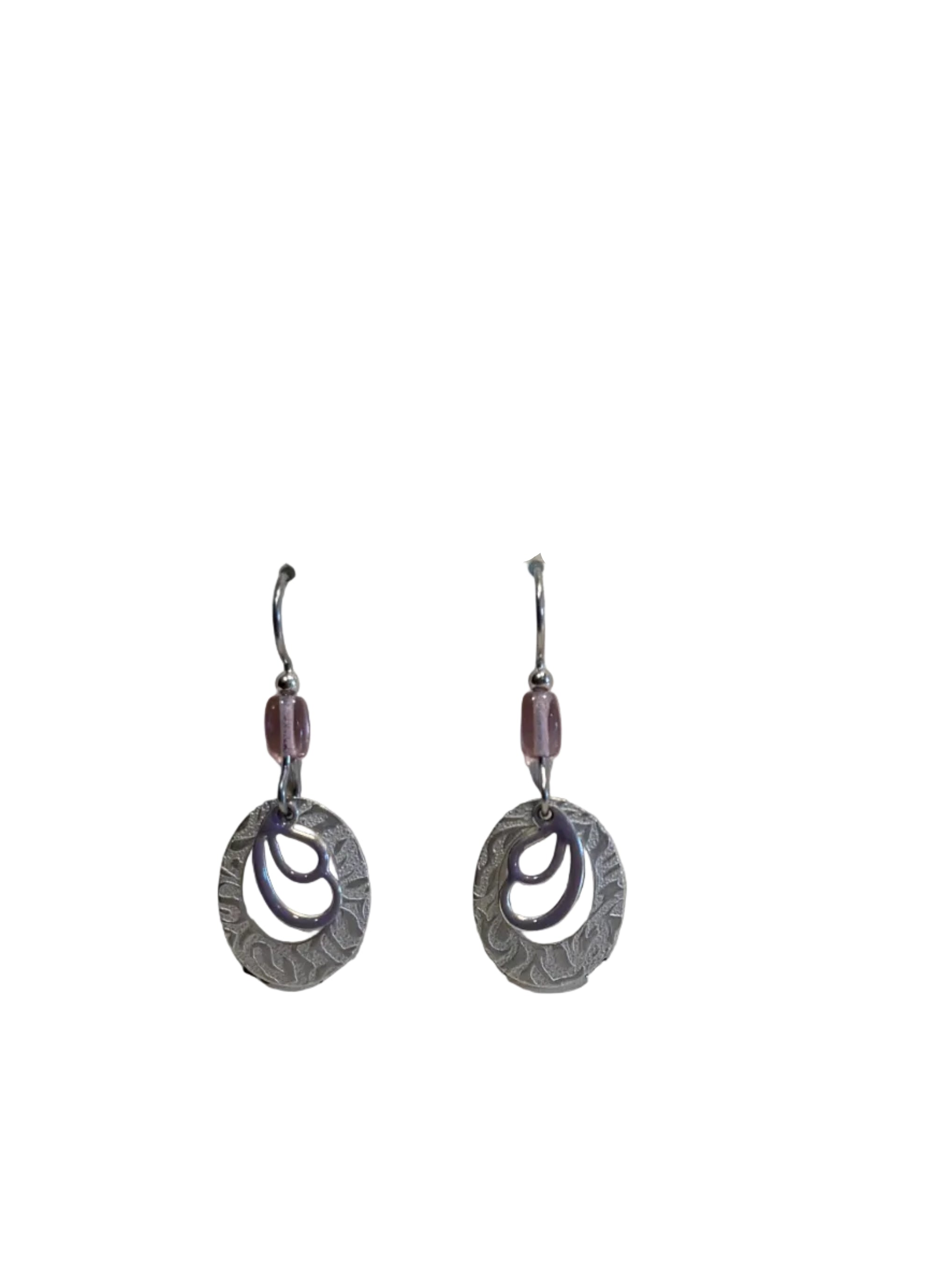 Silver Forest Earring Silver Fun Shape in Shape - NE-2388