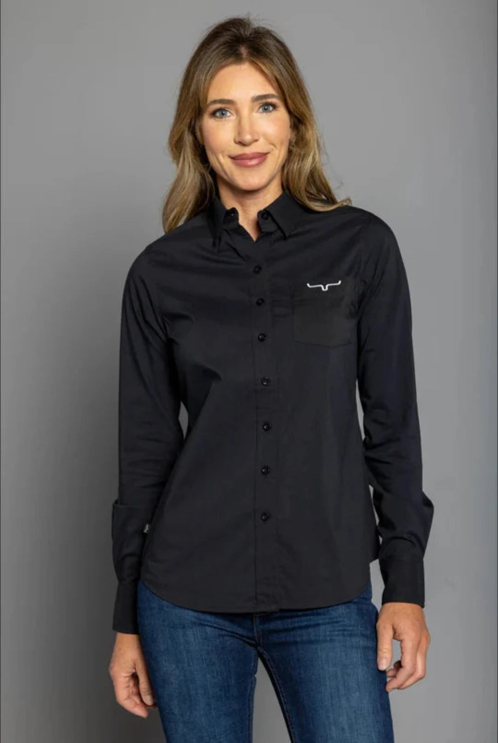 Kimes Ranch Ladies KR Team Shirt Top Black