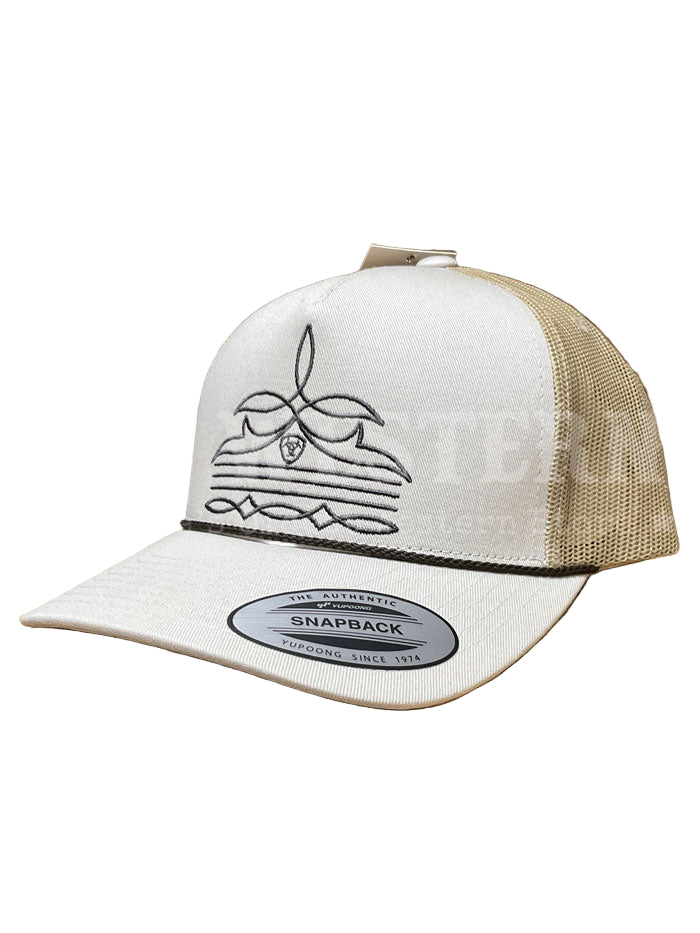 Ariat Toe Bug Stitch & Shield Embroidery Cap Tan - A300092308