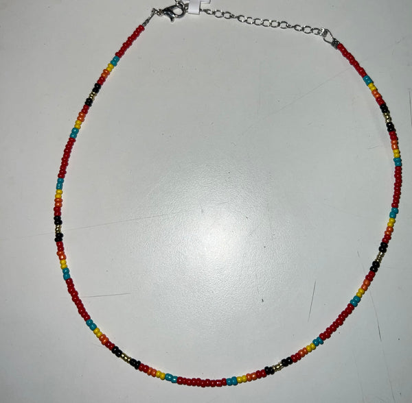 The Bijoux Fab Red sarape choker necklace
