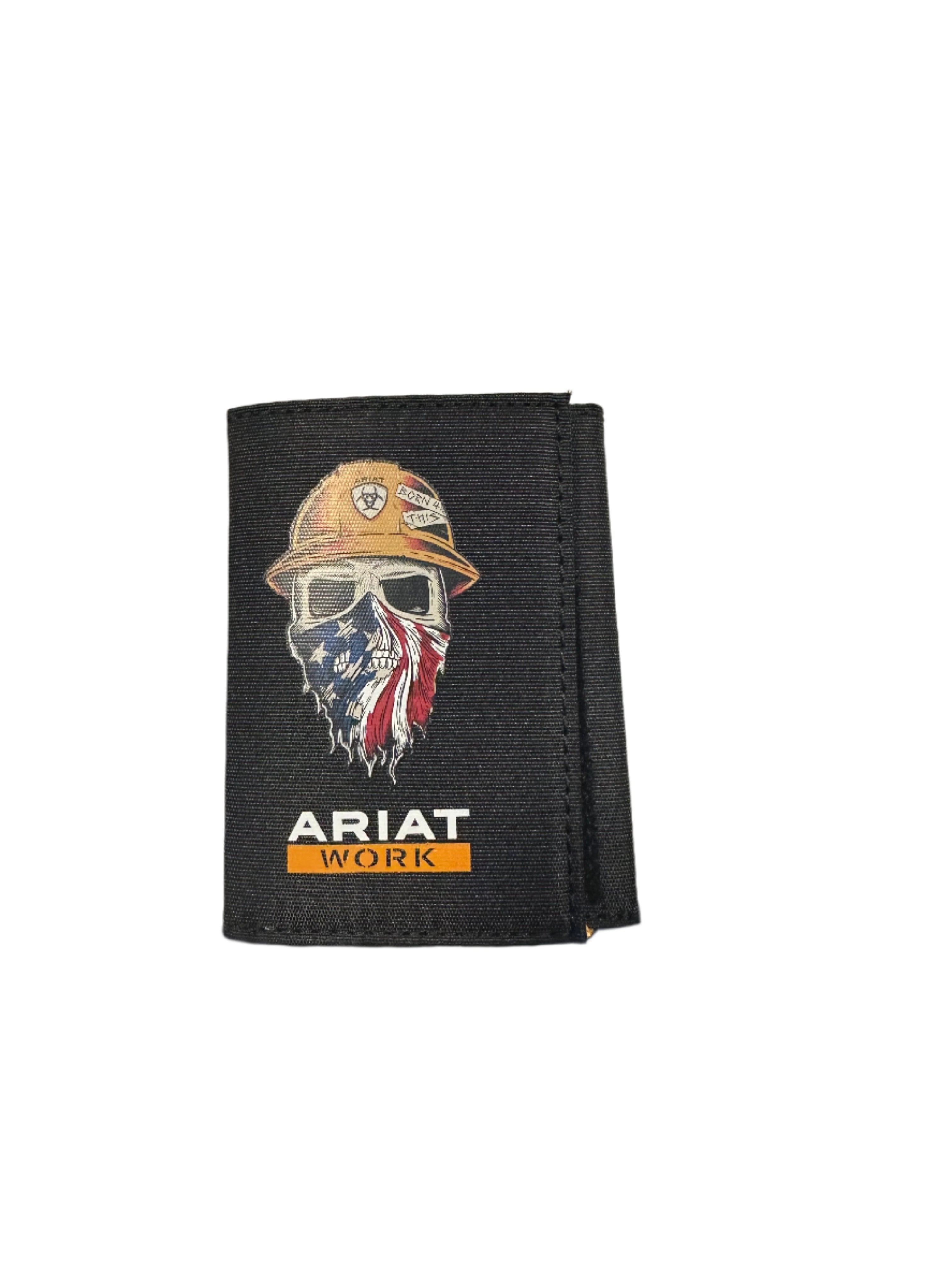Ariat Rodeo Work Born 4 This USA Face Tri-Fold Wallet - A3401701