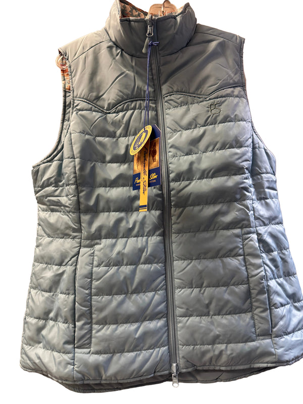 Panhandle Slim Ladies Printed Yoke Reversible Vest DW98C09312