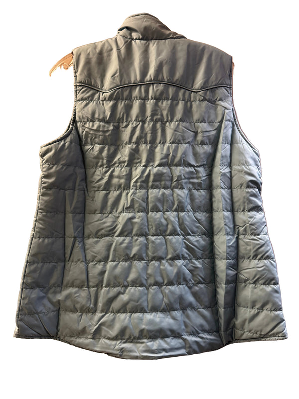 Panhandle Slim Ladies Printed Yoke Reversible Vest DW98C09312