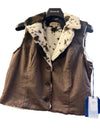Panhandle Slim Ladies Microsuede and Cowhide Vest DW98C09316