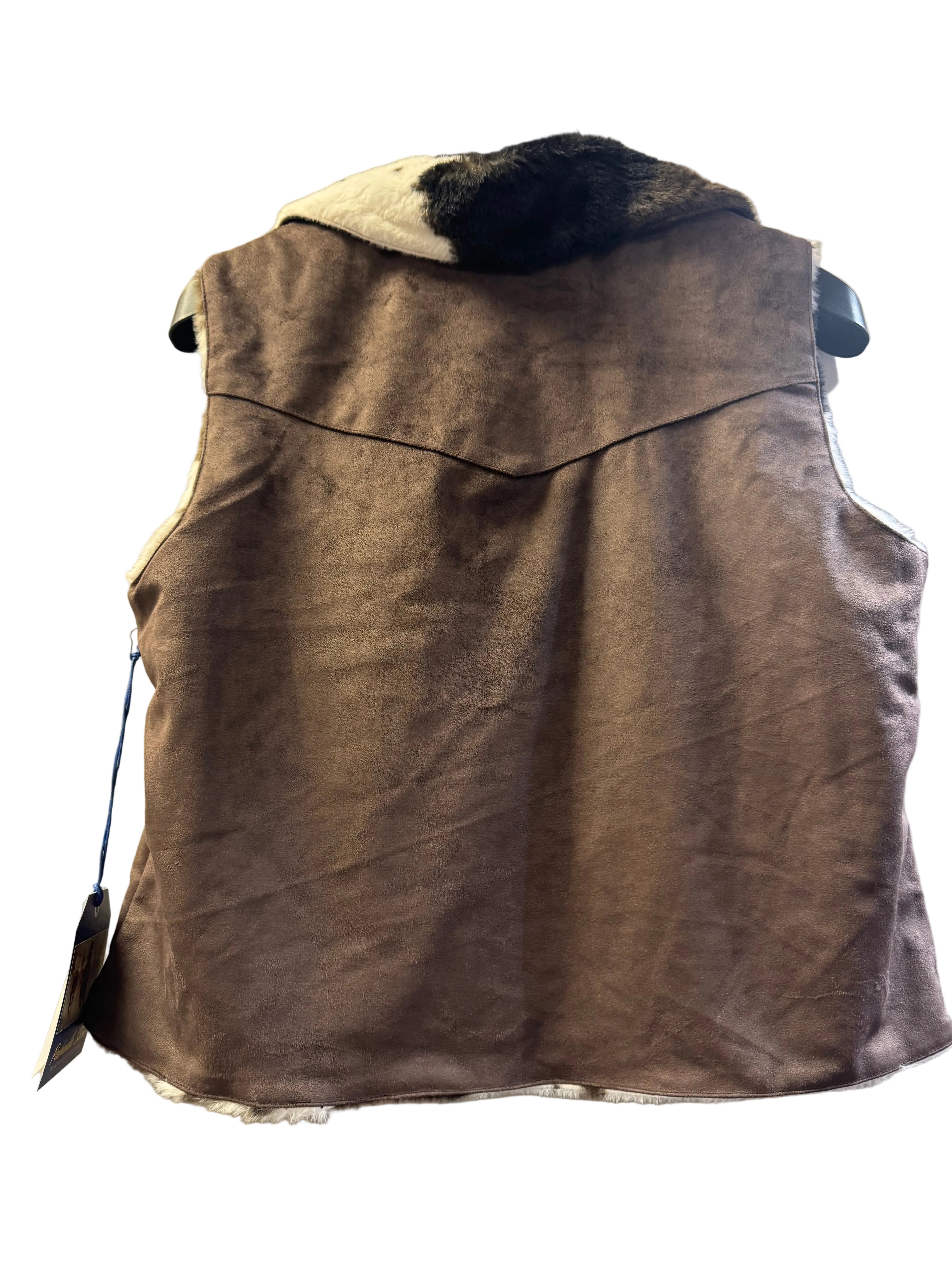 Panhandle Slim Ladies Microsuede and Cowhide Vest DW98C09316
