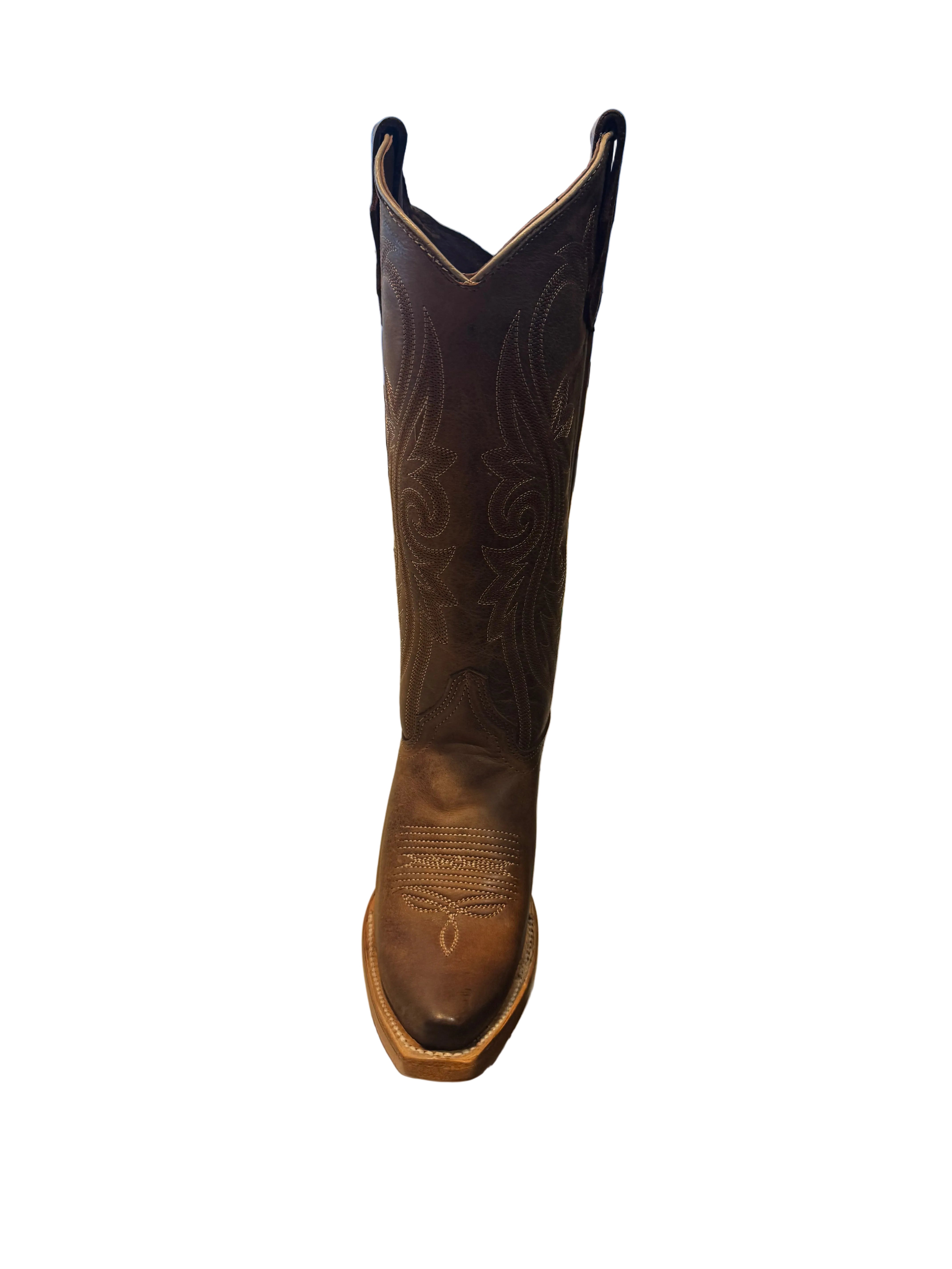 Circle G Ladies Honey Filigree Embroidery Boots L8194