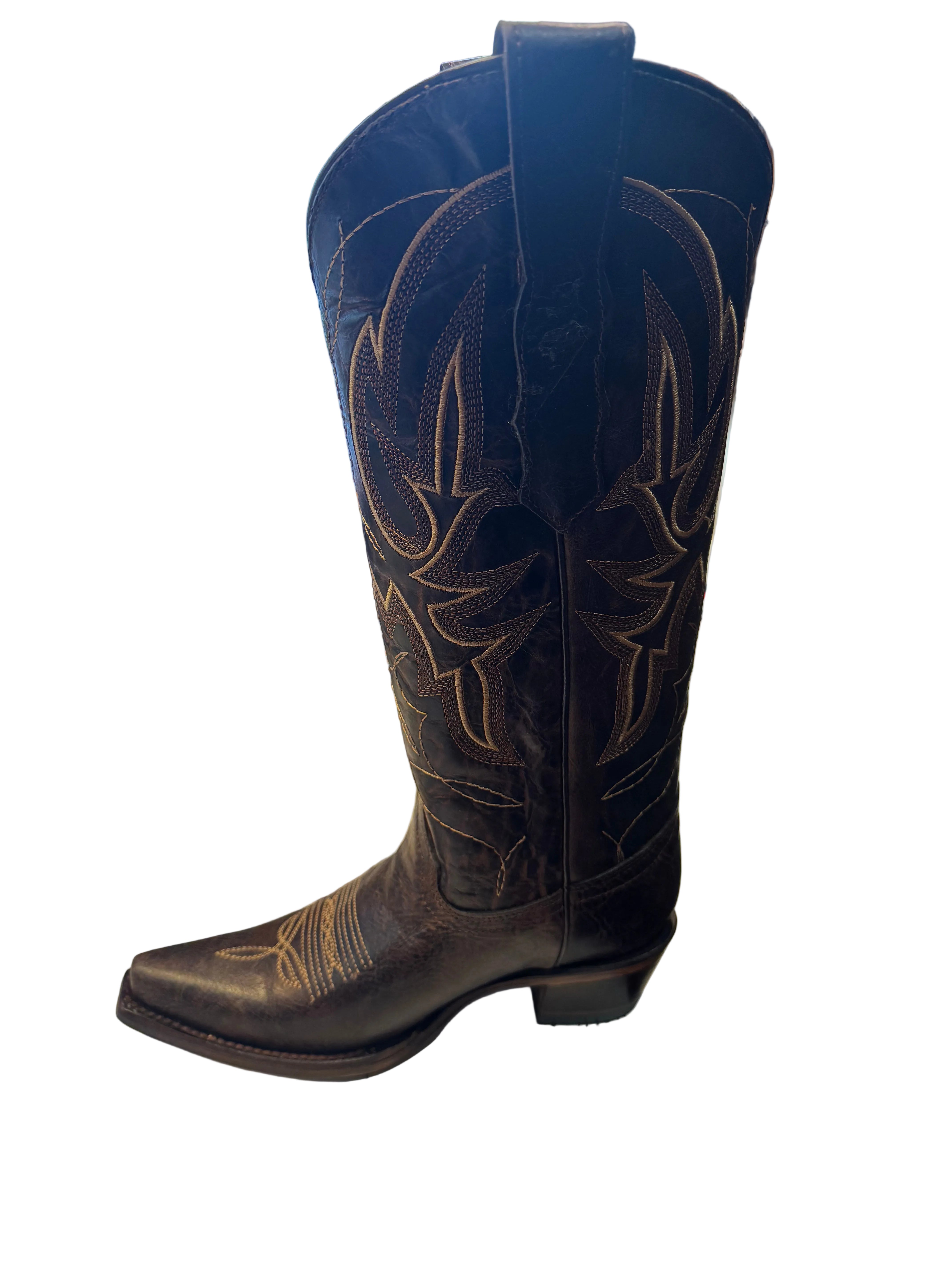 Circle G Ladies Honey Embroidery Triad Tall Top Boots L8201